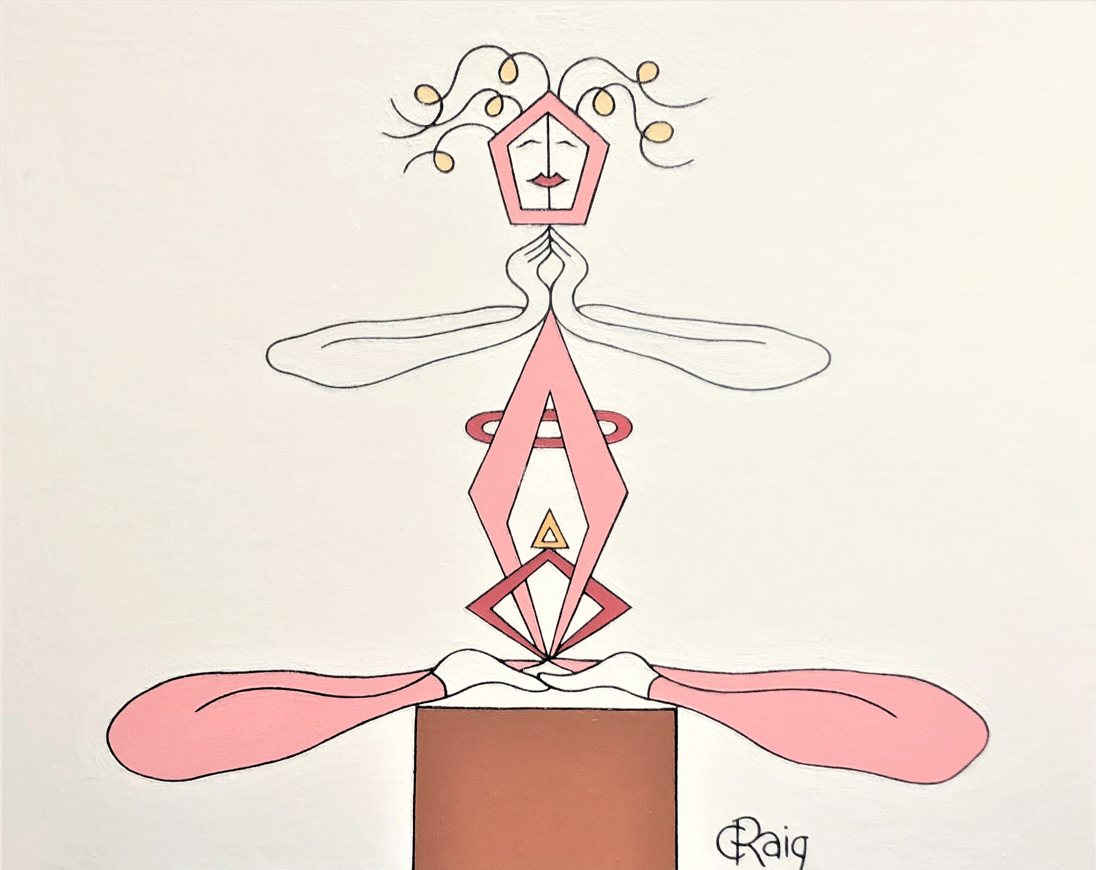 Painting: BALANCED, 48 by 38 inches